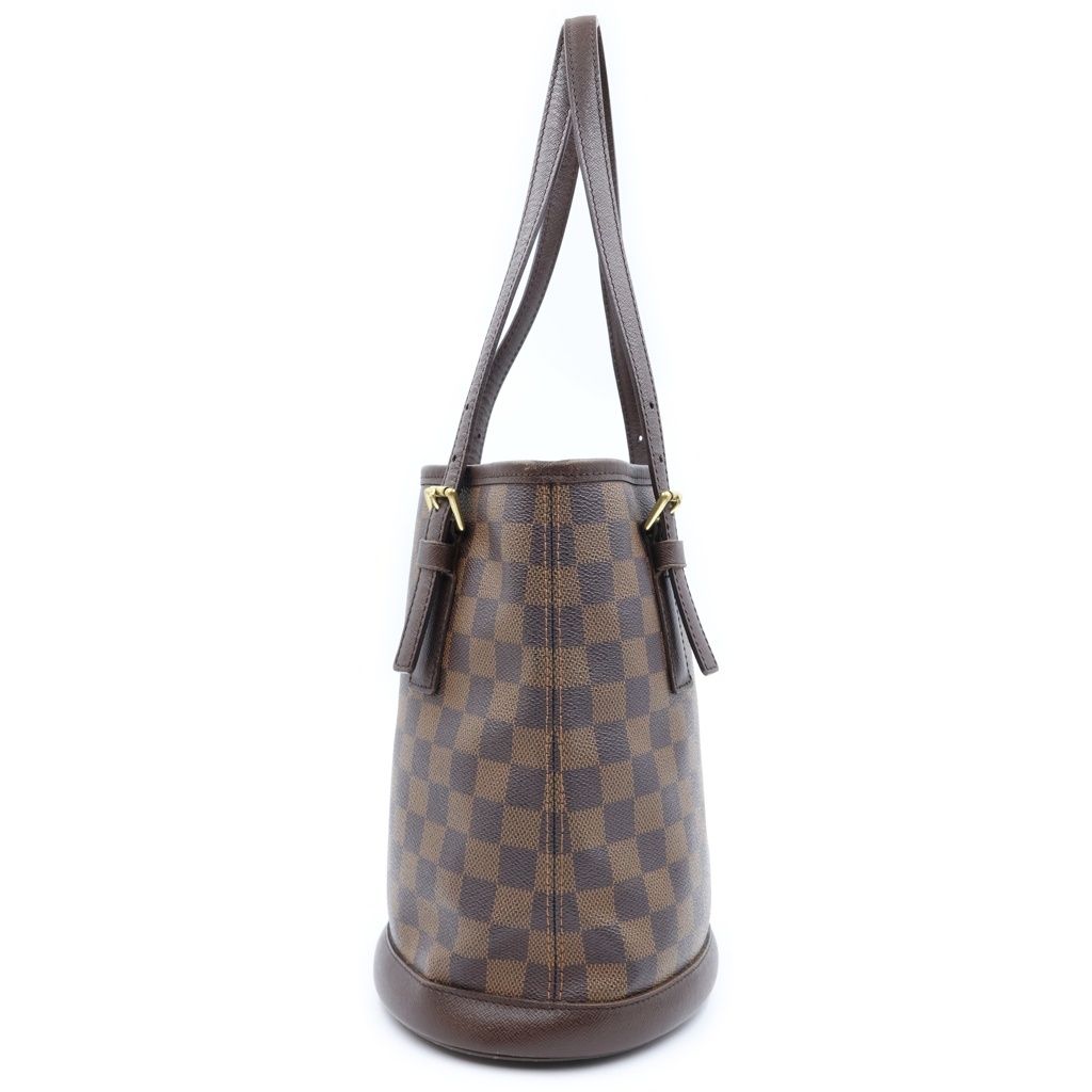 Louis Vuitton Damier Marais Handbag Brown Leather — view 3