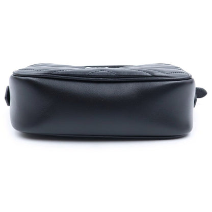 Gucci GG Marmont Mini Shoulder Bag Chain Leather Black — view 4