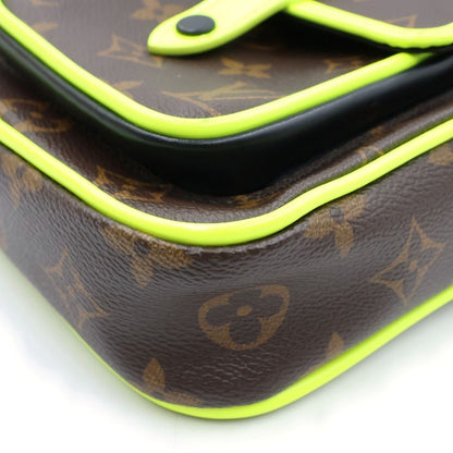 Louis Vuitton Christopher Wearable Wallet Shoulder Bag Brown Yellow Black — view 5
