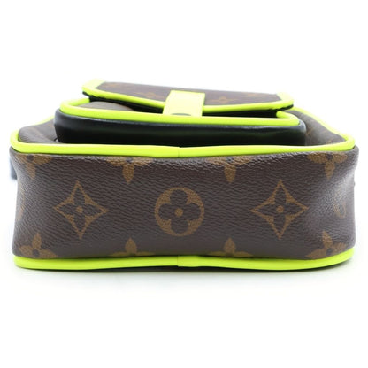 Louis Vuitton Christopher Wearable Wallet Shoulder Bag Brown Yellow Black — view 4