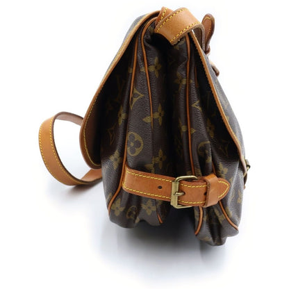 Louis Vuitton Monogram Saumur 30 Shoulder Bag Brown Leather — view 3