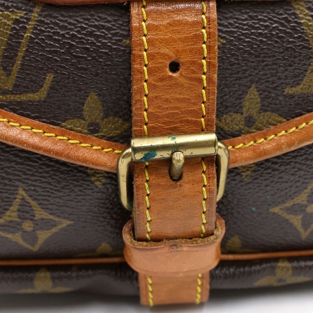 Louis Vuitton Monogram Saumur 30 Shoulder Bag Brown Leather — view 6
