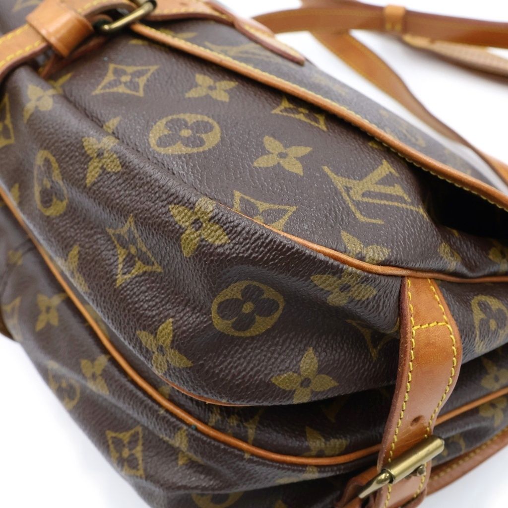 Louis Vuitton Monogram Saumur 30 Shoulder Bag Brown Leather — view 5