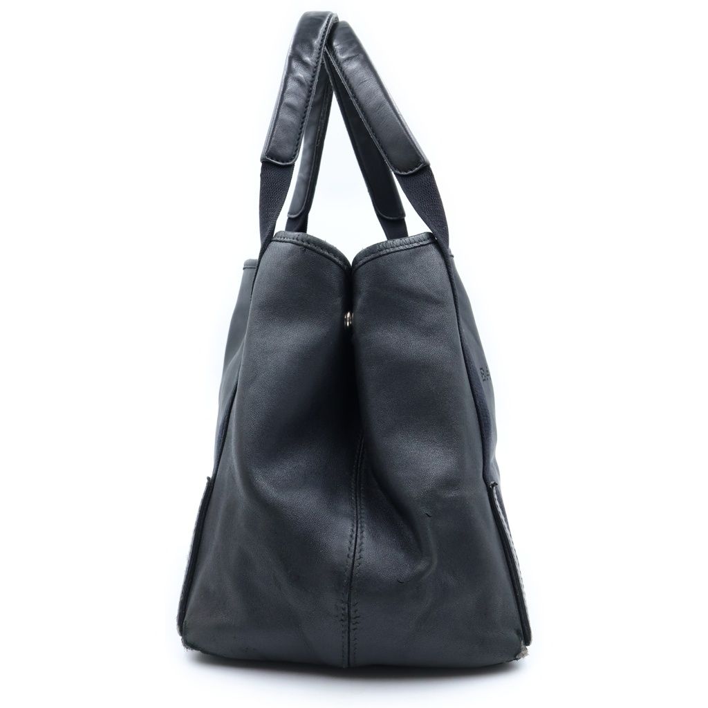 Balenciaga Navy Cabas S Leather Tote Black — view 3