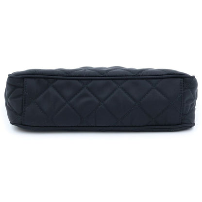 Prada Triangle Logo Tessuto Nylon 2-Way Quilted Chain Shoulder Bag Black — view 4
