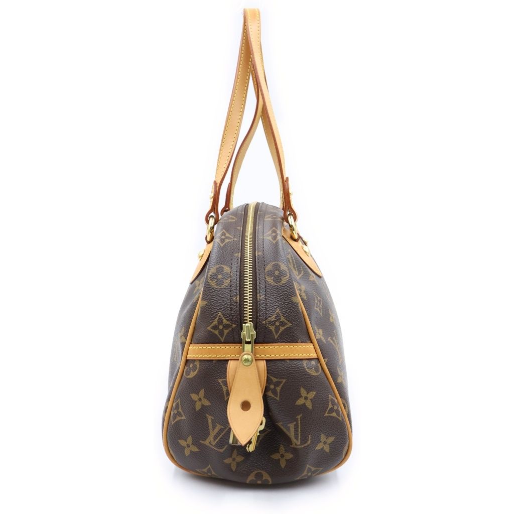 Louis Vuitton Monogram Montorgueil PM Leather Shoulder Bag Brown — view 3