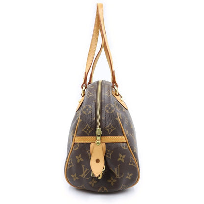 Louis Vuitton Monogram Montorgueil PM Leather Shoulder Bag Brown — view 3