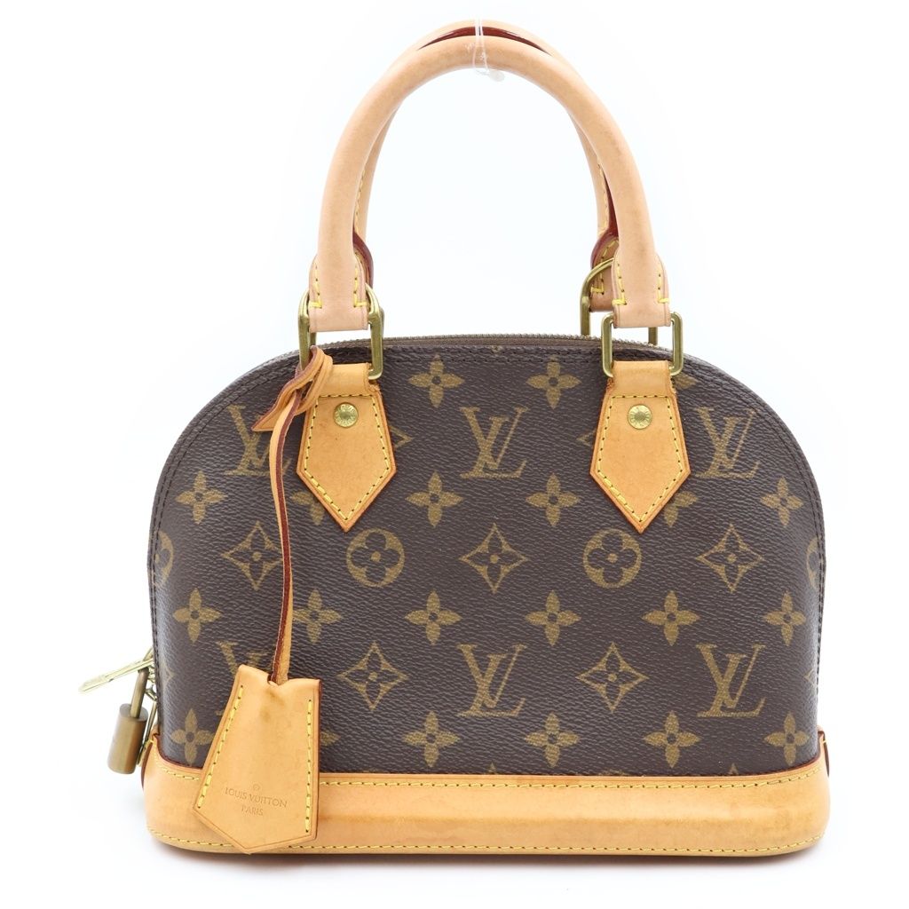 Louis Vuitton Alma BB Monogram 2-Way Bag Brown