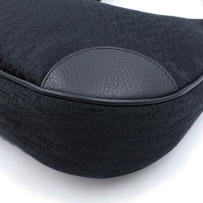 Dior Street Chic Trotter Leather Canvas Tote Black — view 5