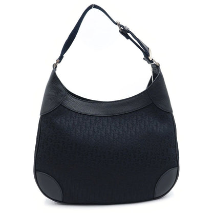 Dior Street Chic Trotter Leather Canvas Tote Black — view 2