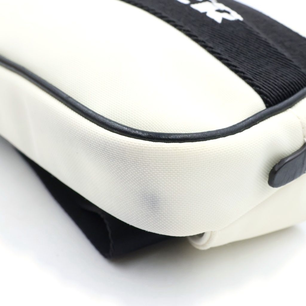 Moncler Waist Back Belt Bag Logo White Black — view 5