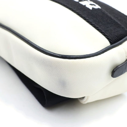Moncler Waist Back Belt Bag Logo White Black — view 5