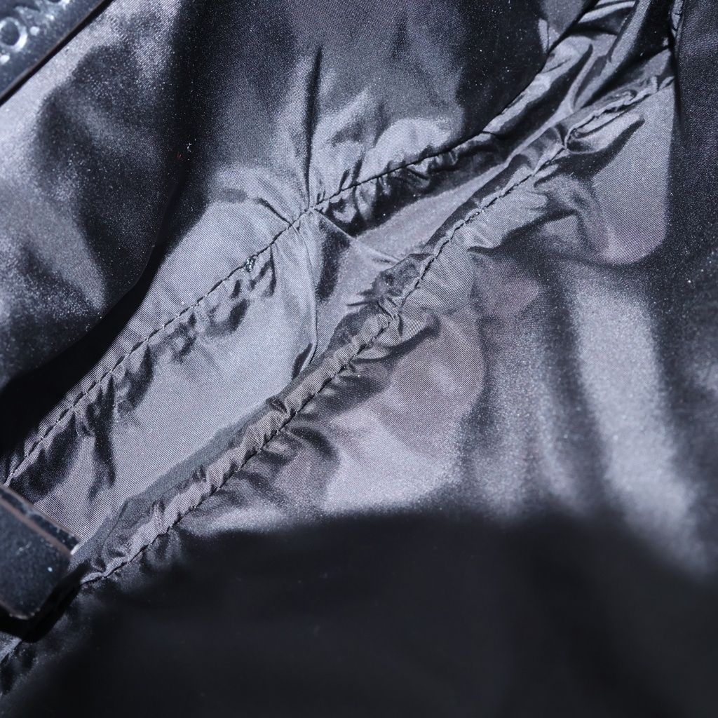 Moncler Waist Back Belt Bag Logo White Black — view 8