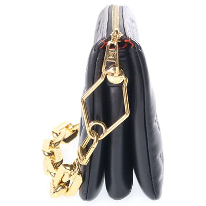 Louis Vuitton Embossed Cousin BB Chain Handbag Black Leather Gold — view 3