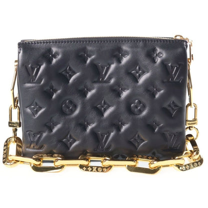 Louis Vuitton Embossed Cousin BB Chain Handbag Black Leather Gold — view 2