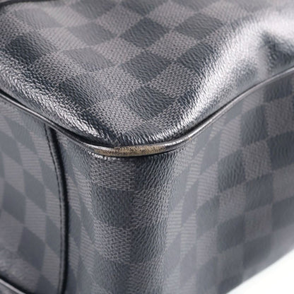 Louis Vuitton Damier Graphite Tadao Tote Shoulder Bag Black Leather — view 6