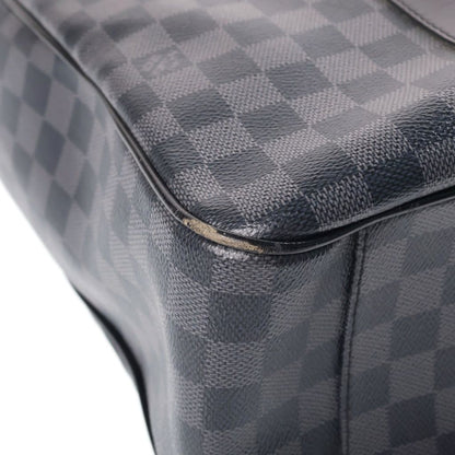 Louis Vuitton Damier Graphite Tadao Tote Shoulder Bag Black Leather — view 5