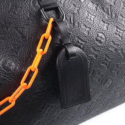 Louis Vuitton Keepall Bandouliere 50 Taurillon Leather Boston Bag Black — view 6