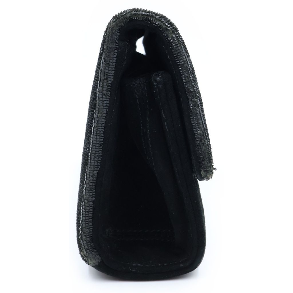 Chrome Hearts Dinner LG CH Cross Cannes Limited Large CH Suede Leather Clutch — view 3
