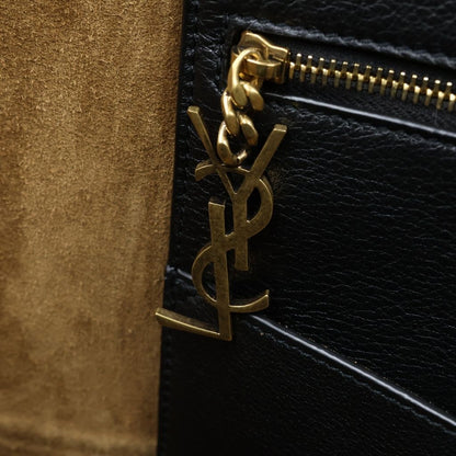 Saint Laurent Paris Tote Handbag Black Leather — view 6