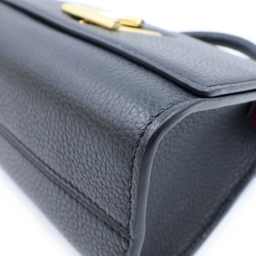 Louis Vuitton Taurillon Twist One Handle BB 2-Way Shoulder Bag Leather Noir — view 5