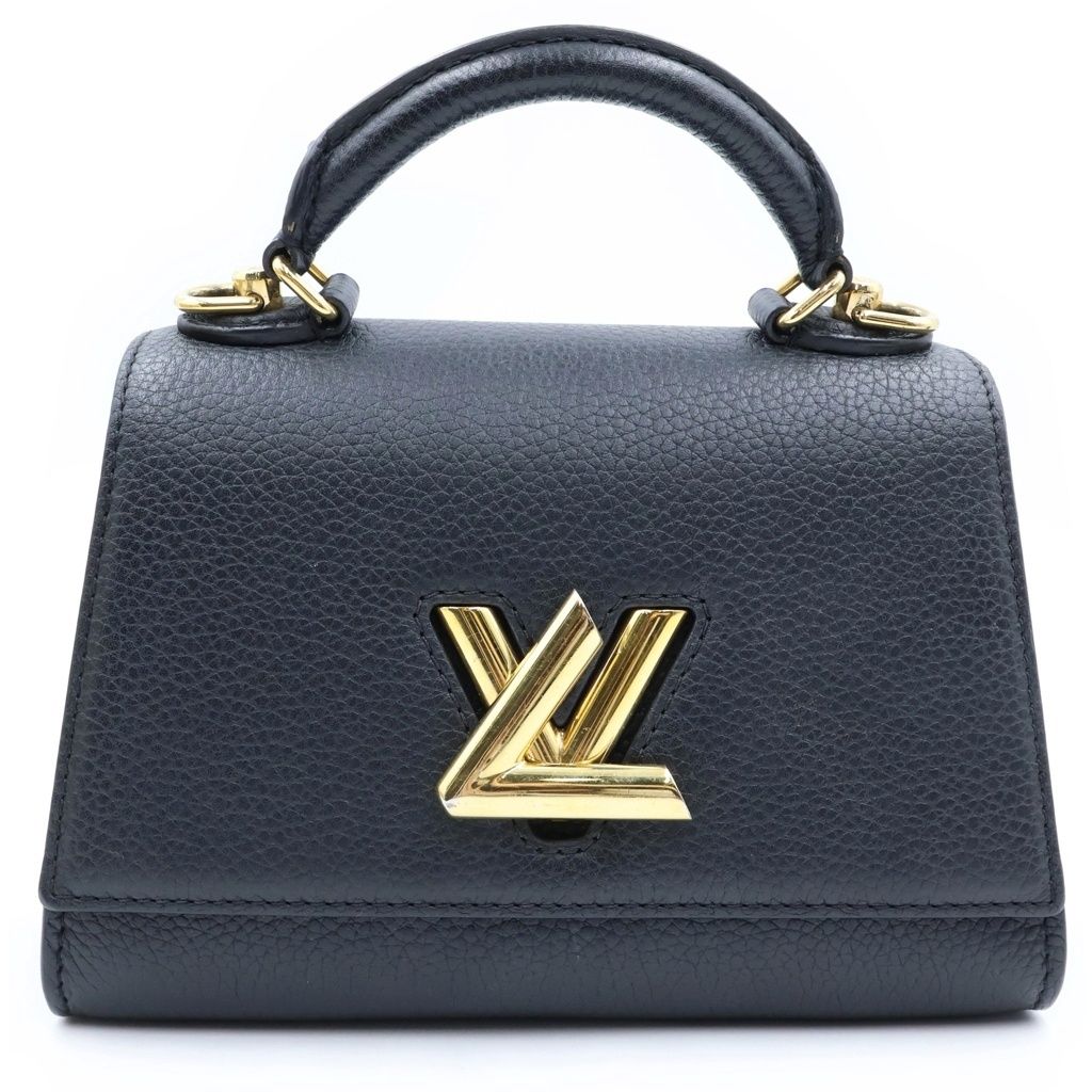 Louis Vuitton Taurillon Twist One Handle BB 2-Way Shoulder Bag Leather Noir
