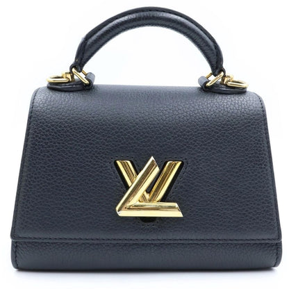 Louis Vuitton Taurillon Twist One Handle BB 2-Way Shoulder Bag Leather Noir