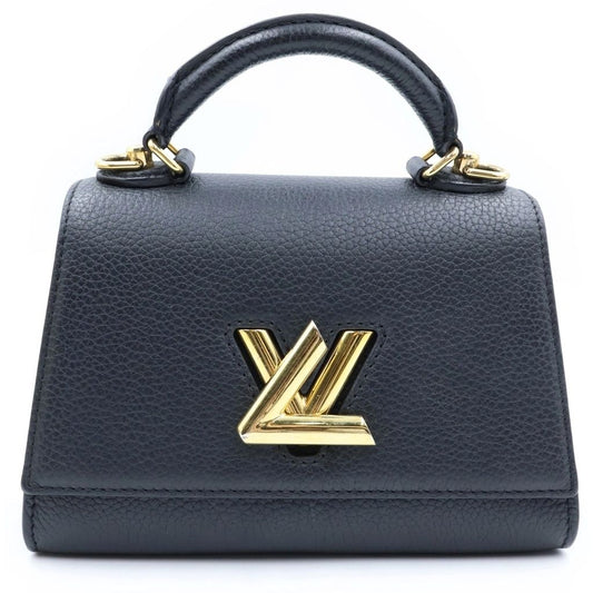Louis Vuitton Taurillon Twist One Handle BB 2-Way Shoulder Bag Leather Noir