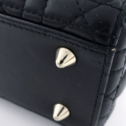 Dior My Cannage 2-Way Shoulder Bag Black Lambskin — view 6