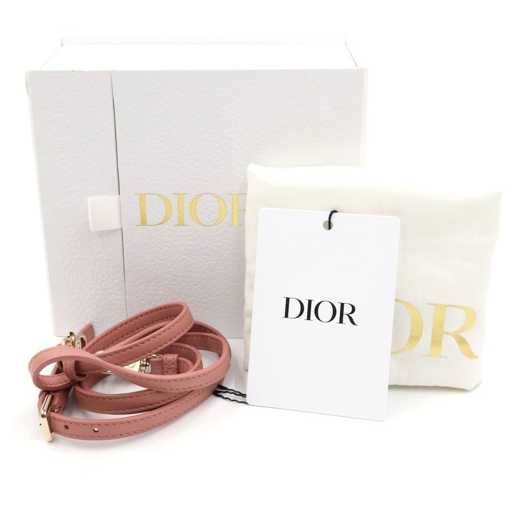 Dior Vanity Shoulder Bag Mini Pink Leather Gold — view 8