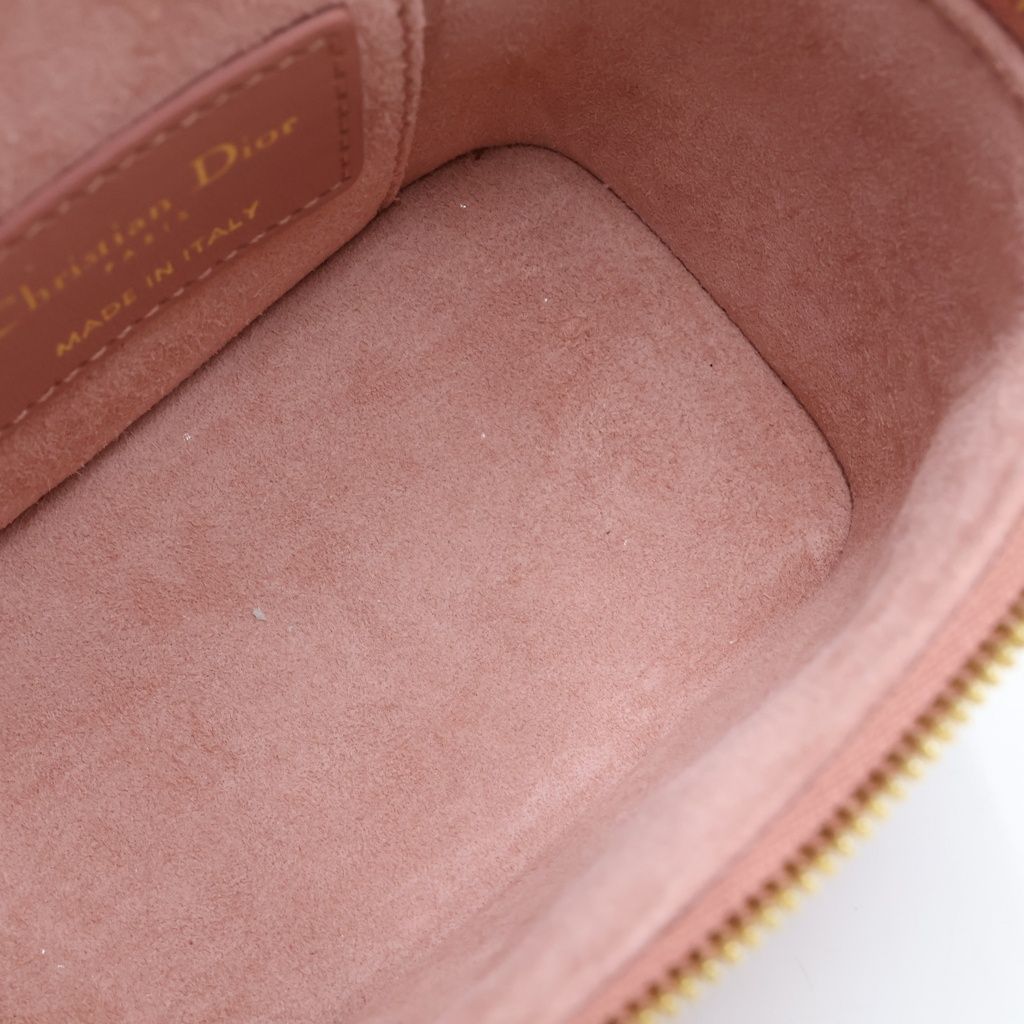 Dior Vanity Shoulder Bag Mini Pink Leather Gold — view 7