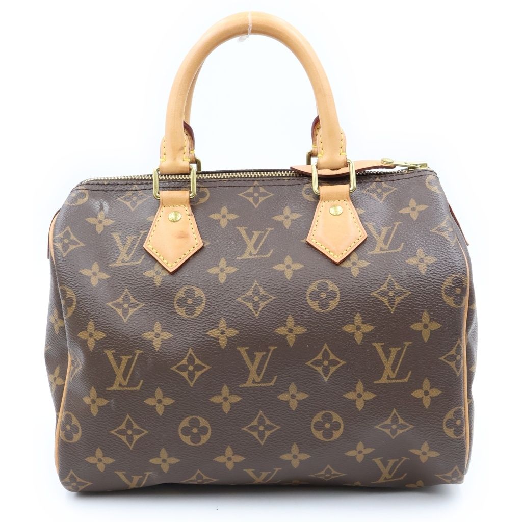 Louis Vuitton Speedy 25 Handbag Monogram Leather Brown — view 2