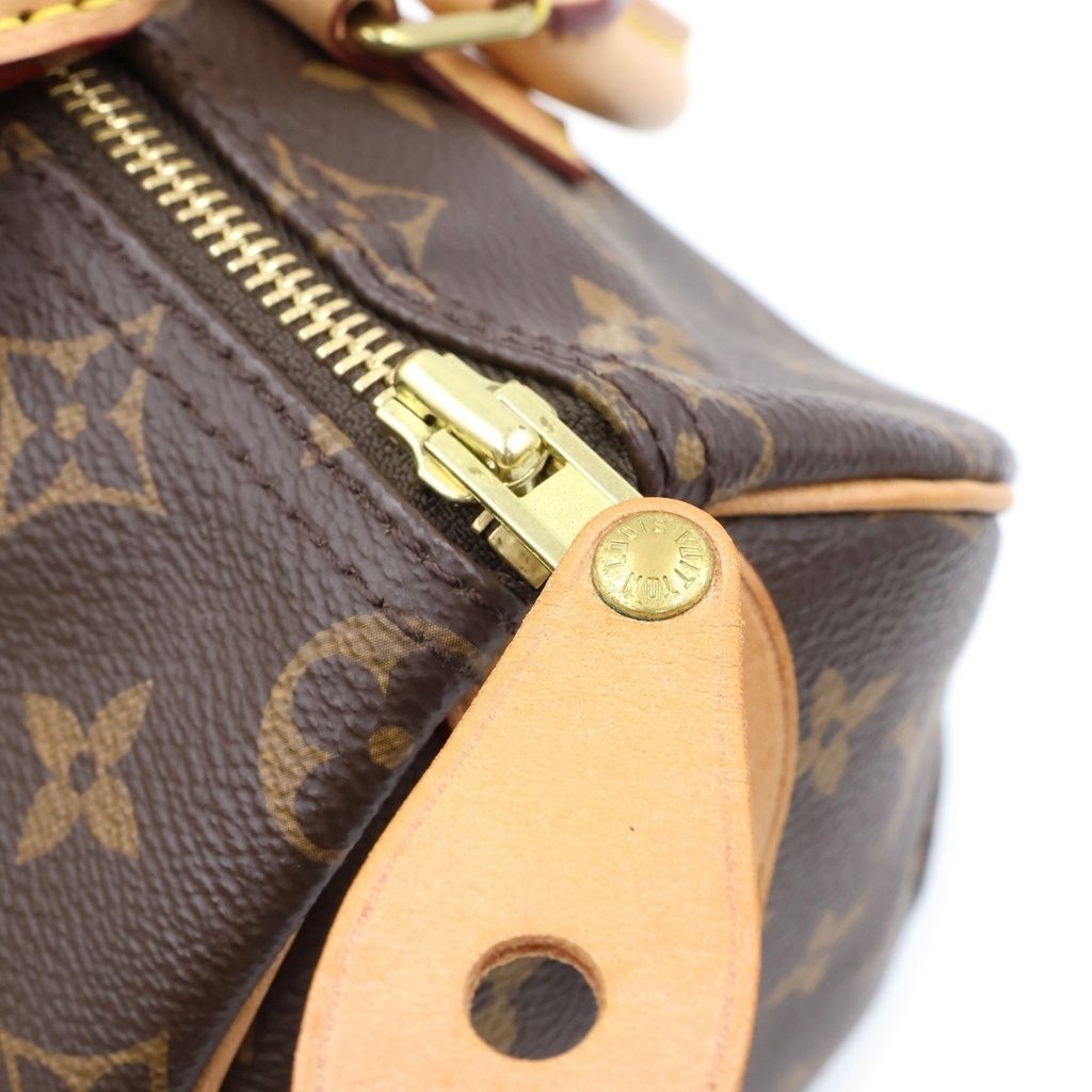 Louis Vuitton Speedy 25 Handbag Monogram Leather Brown — view 8