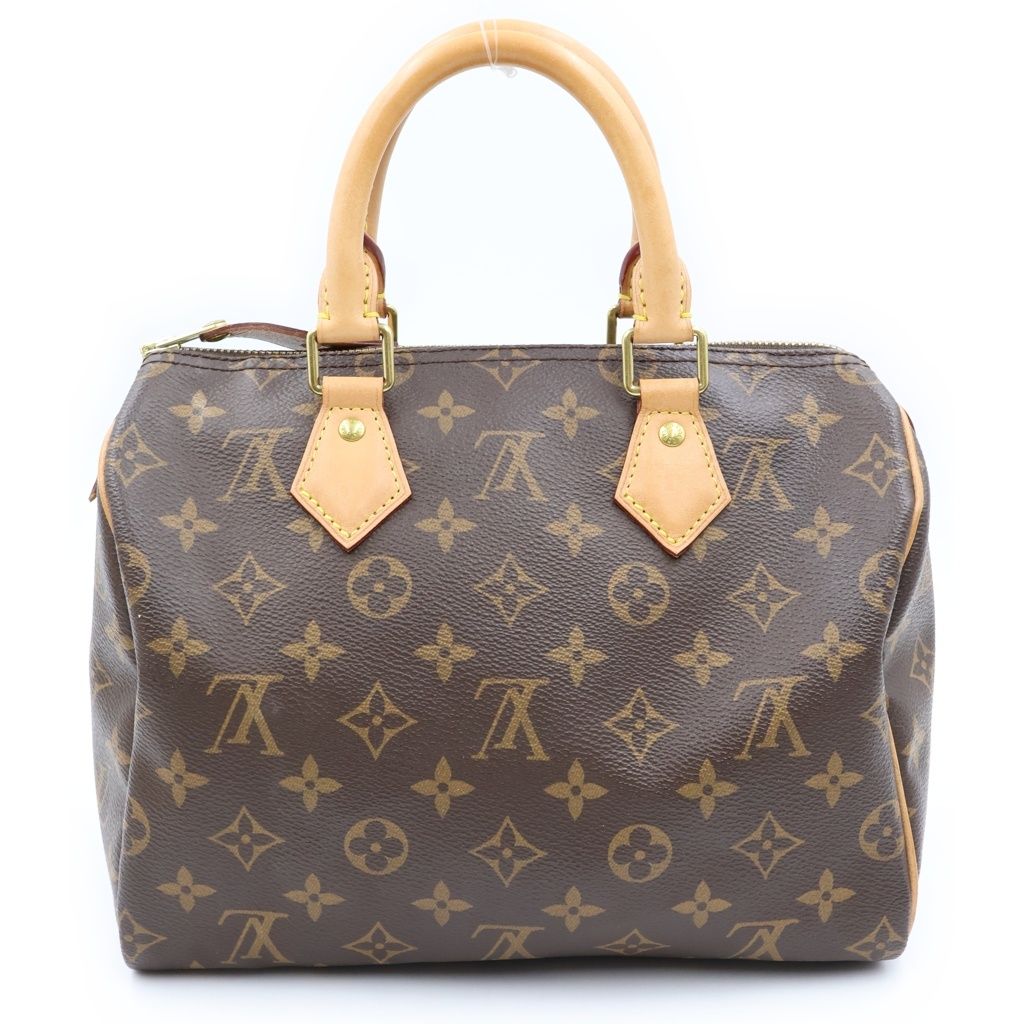 Louis Vuitton Speedy 25 Handbag Monogram Leather Brown