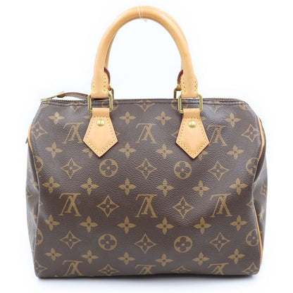 Louis Vuitton Speedy 25 Handbag Monogram Leather Brown