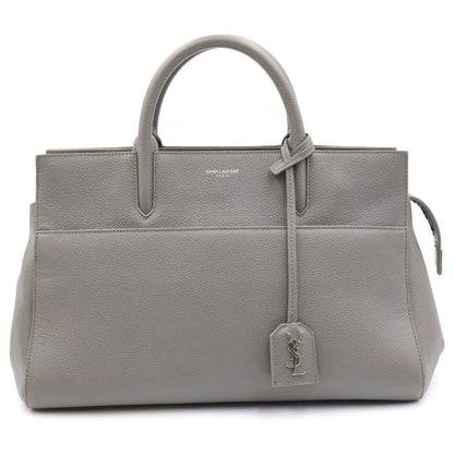 Saint Laurent Cabas Rive Gorge 2-Way Handbag Leather Greige