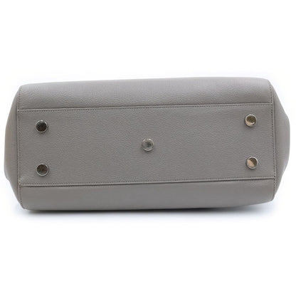 Saint Laurent Cabas Rive Gorge 2-Way Handbag Leather Greige — view 4