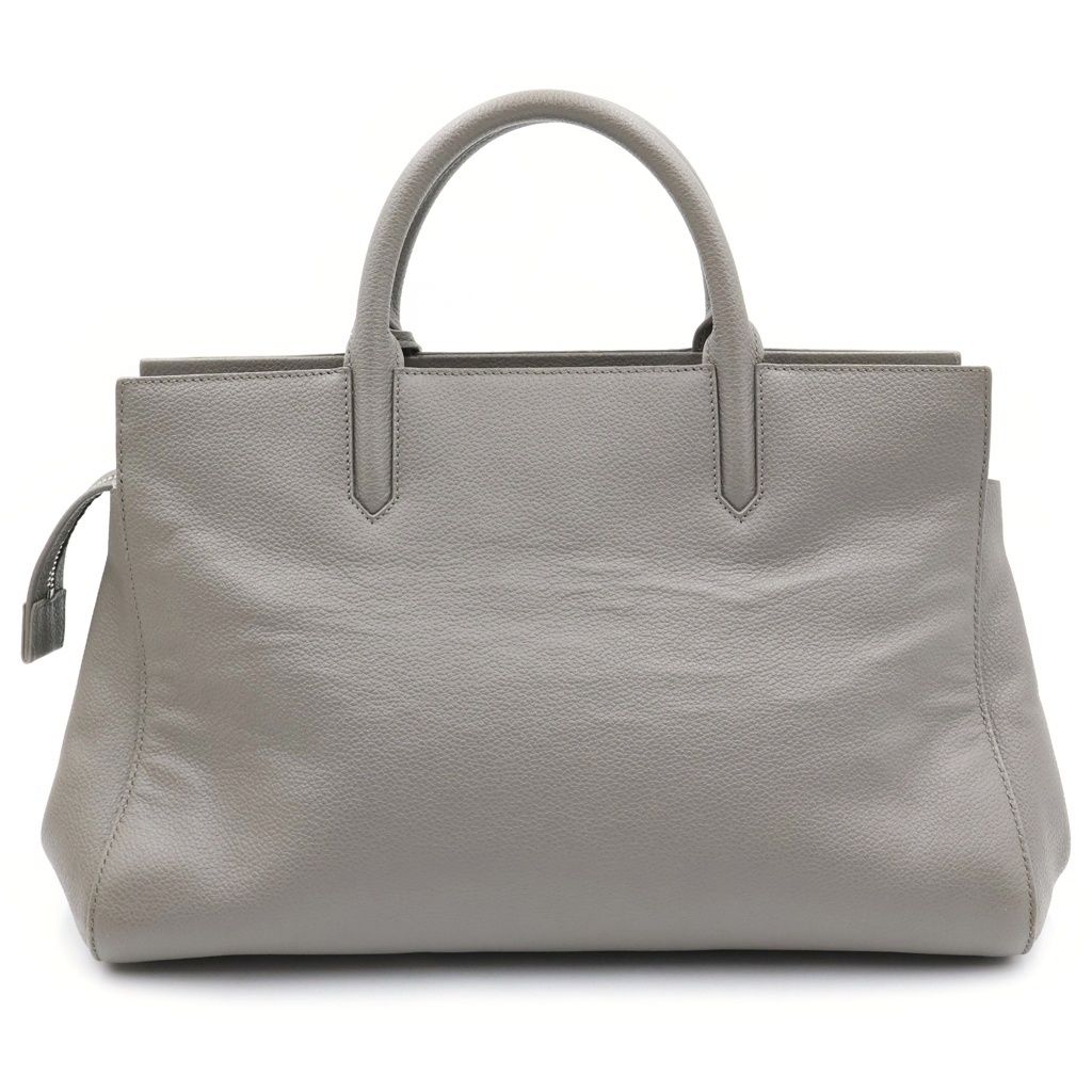 Saint Laurent Cabas Rive Gorge 2-Way Handbag Leather Greige — view 2