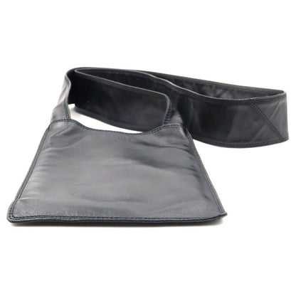 Chanel Back Black Lambskin All Leather Shoulder Bag — view 4