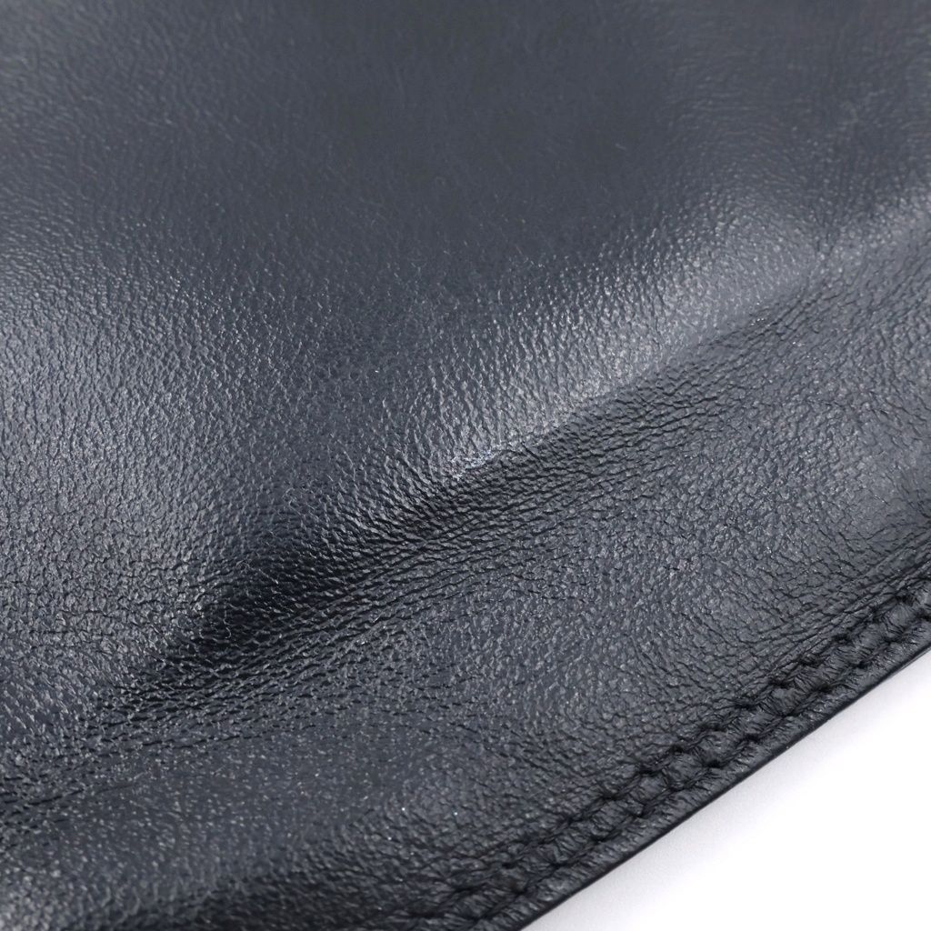 Chanel Back Black Lambskin All Leather Shoulder Bag — view 6