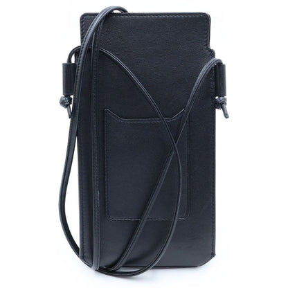 Celine Logo Phone Pouch Black Lambskin — view 2