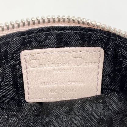 Dior Pouch Cannage Leather Pink Silver — view 5