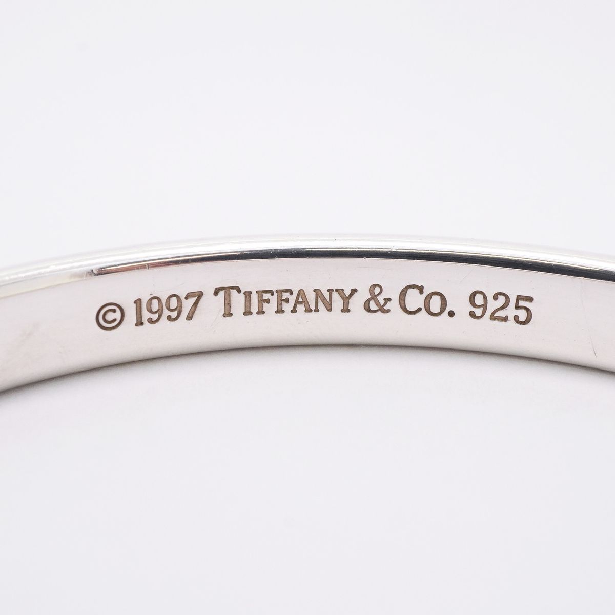 Tiffany & Co Bangle Narrow 925 Sterling Silver Bracelet — view 4