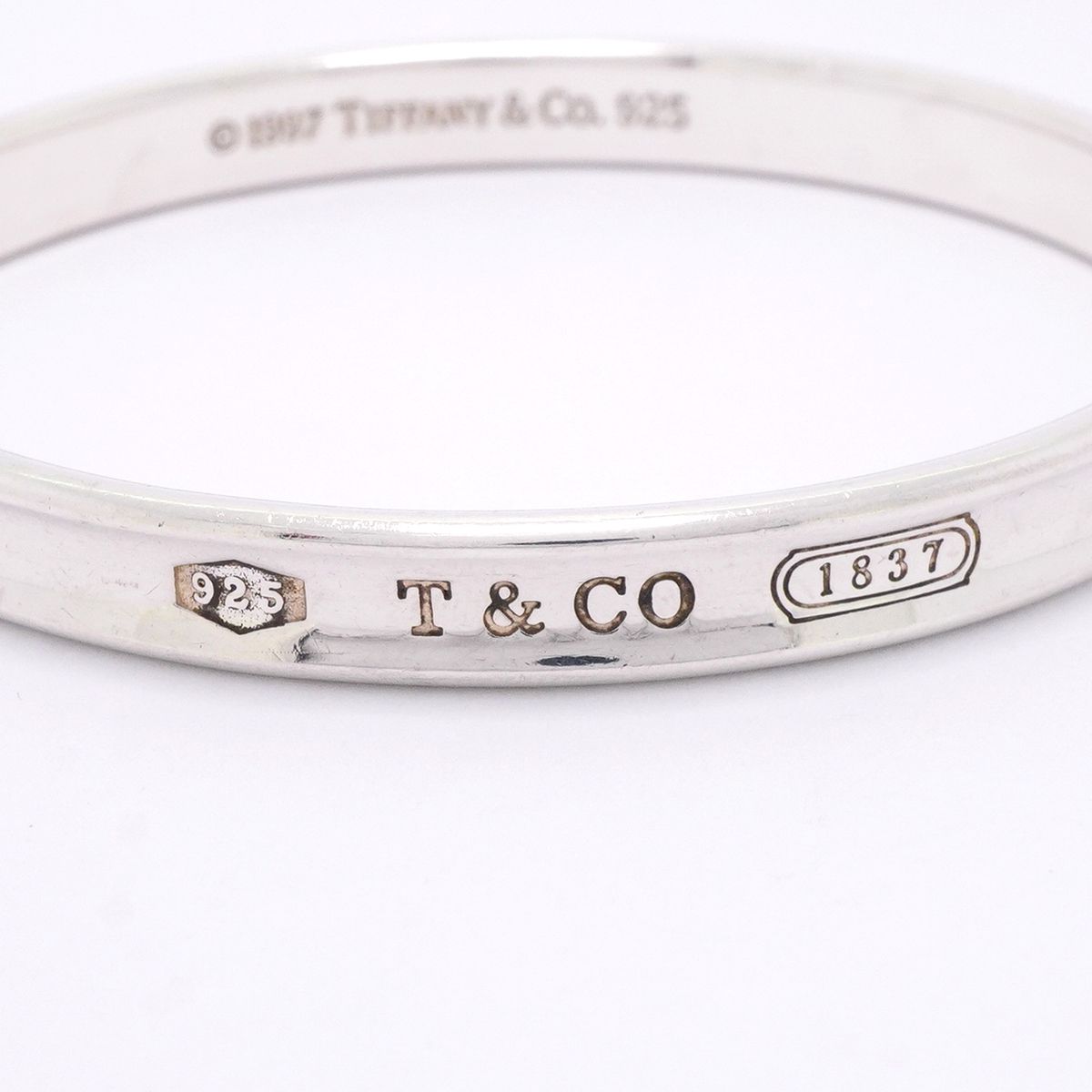 Tiffany & Co Bangle Narrow 925 Sterling Silver Bracelet — view 5