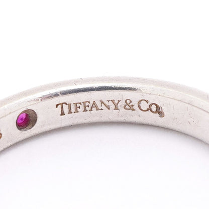 Tiffany & Co Ring Stacking Band 925 Sterling Silver Ruby — view 4