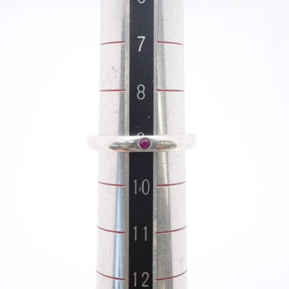 Tiffany & Co Ring Stacking Band 925 Sterling Silver Ruby — view 6