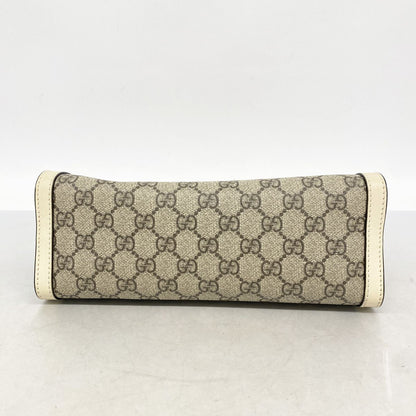 Gucci Tote Padlock GG Small Brown White Gold — view 3