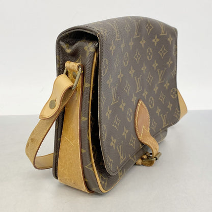 Louis Vuitton Shoulder Bag Monogram Cartouchiere GM Brown — view 2