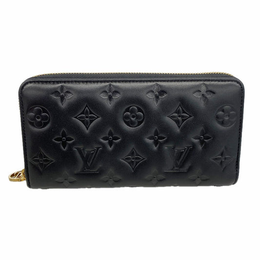 Louis Vuitton Wallet Monogram Embossed Zippy Noir