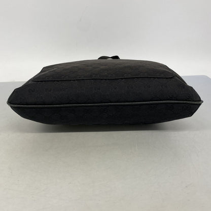 Gucci Shoulder Bag GG Canvas Black Silver — view 3
